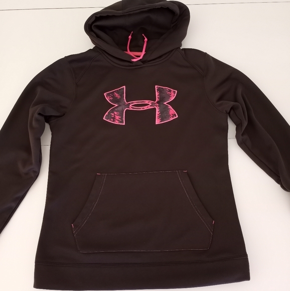 Under Armour Brown And Pink Camo Pullover Hoodie Women's Size Small - Picture 3 of 12